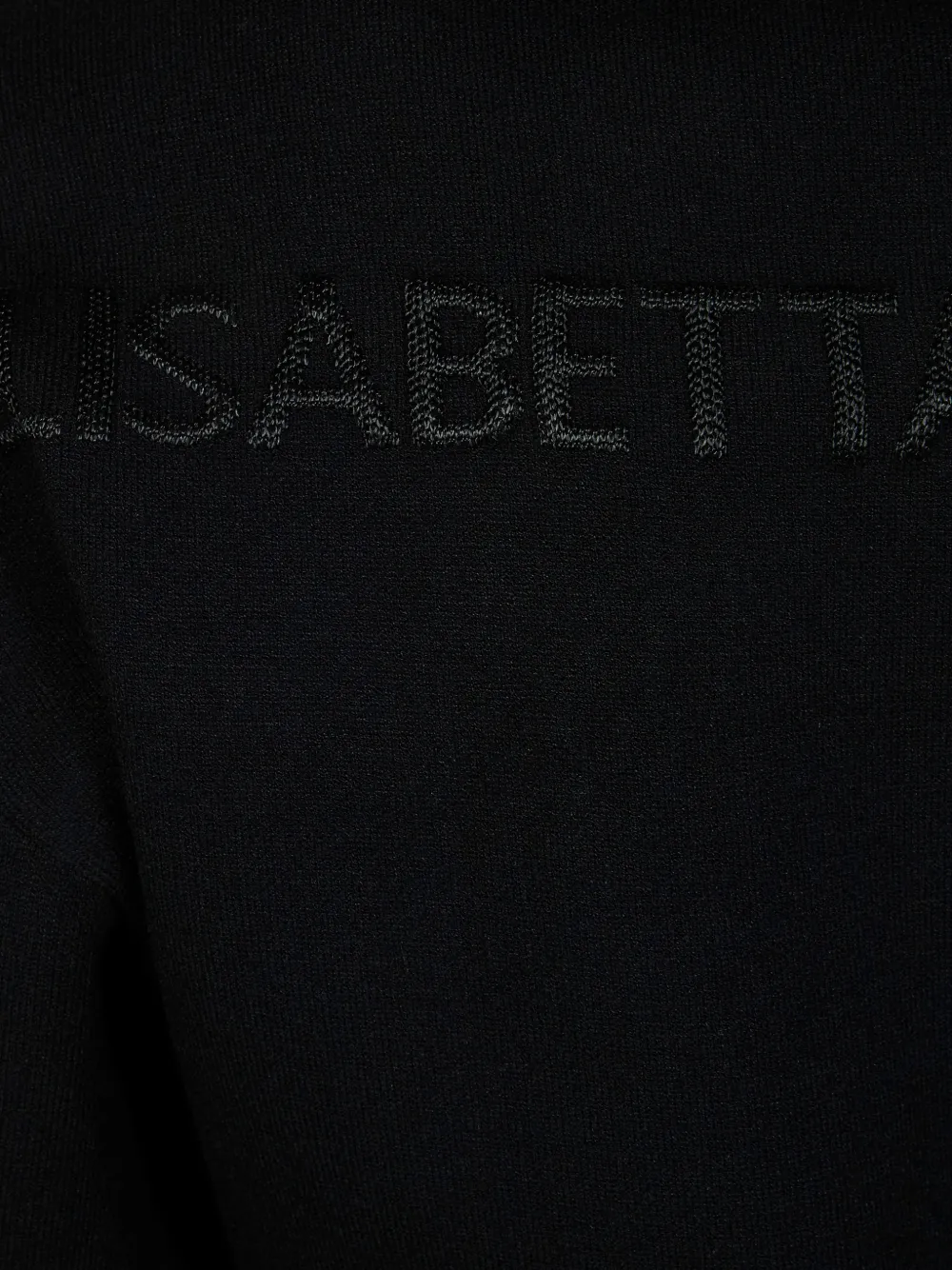 Elisabetta Franchi Vest met logo en knoop Zwart