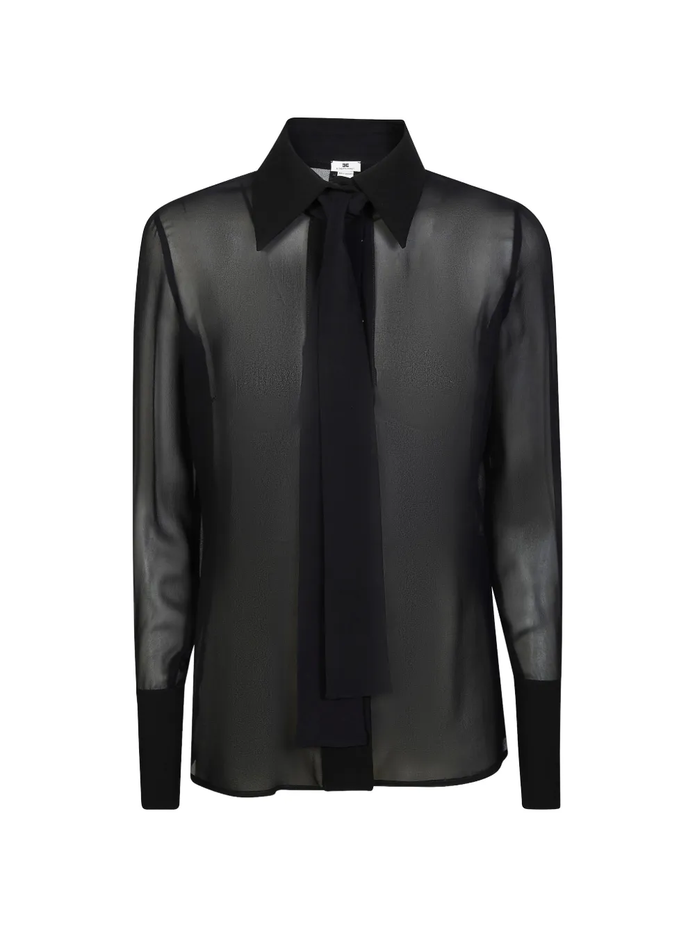 Elisabetta Franchi tie shirt - Nero