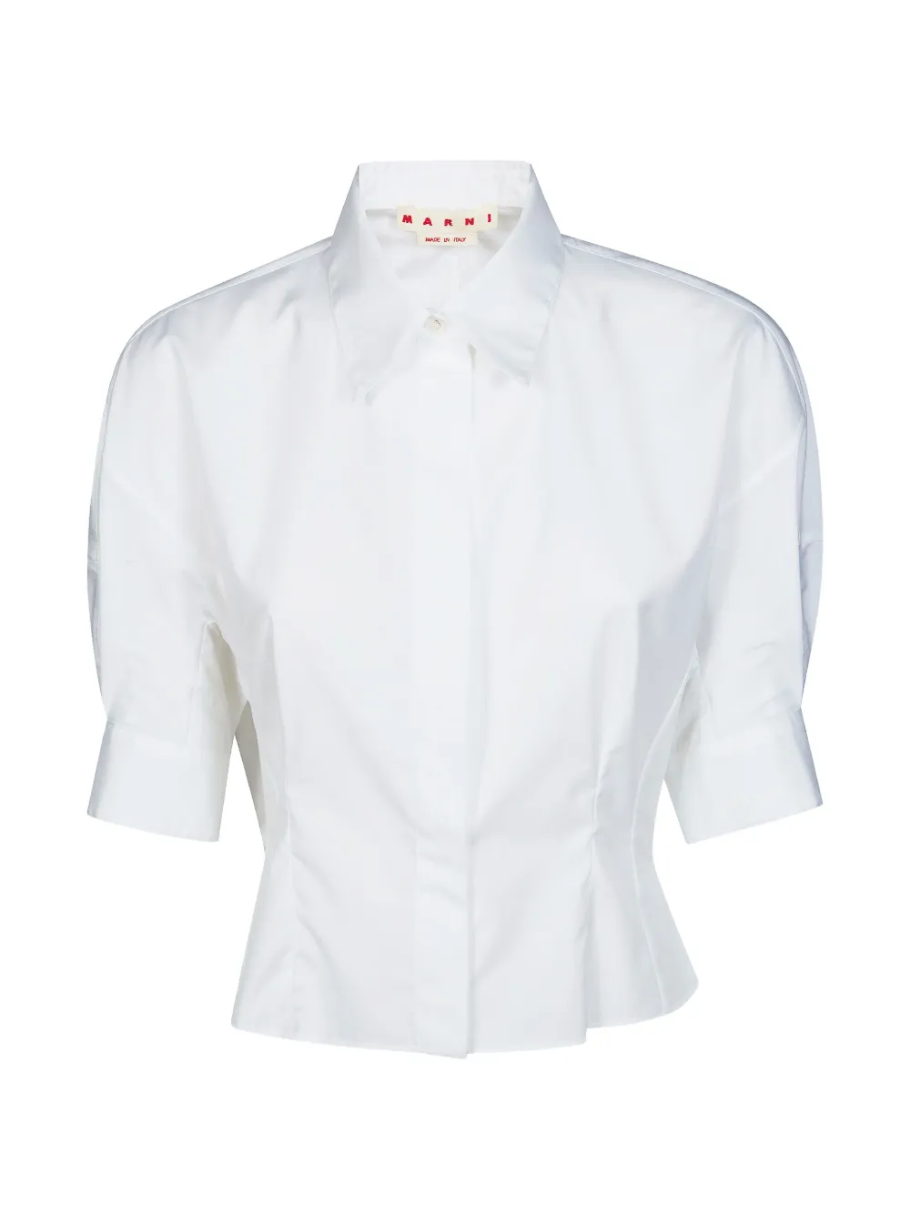 Marni cropped shirt - Bianco
