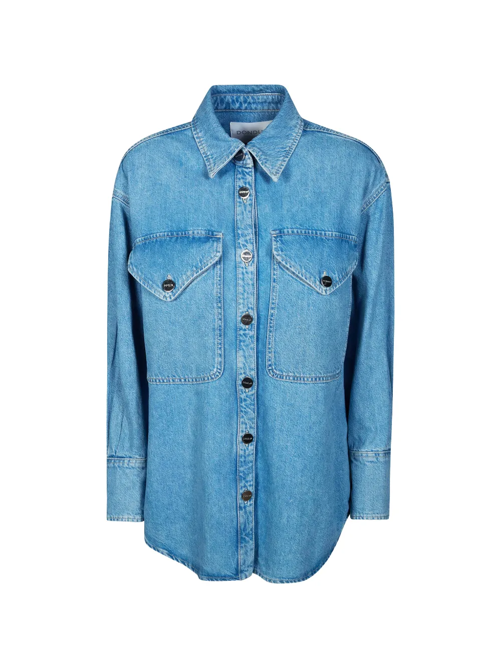 DONDUP buttoned-pocket denim shirt - Blu