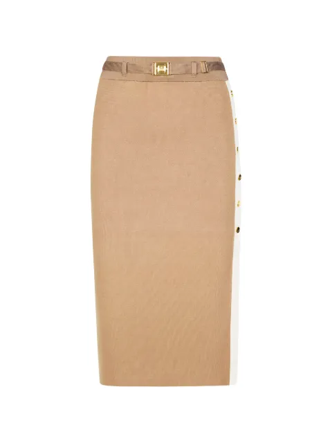 Elisabetta Franchi — belted buttoned skirt