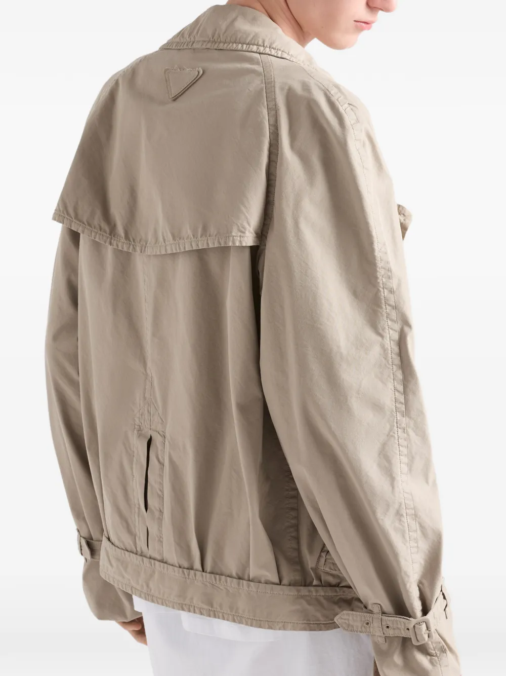 Prada Jas met knopen Beige