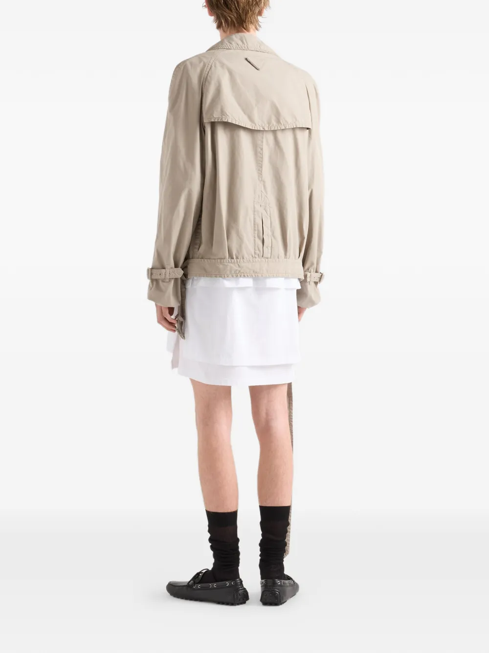 Prada Buttoned Jacket - Neutrals 