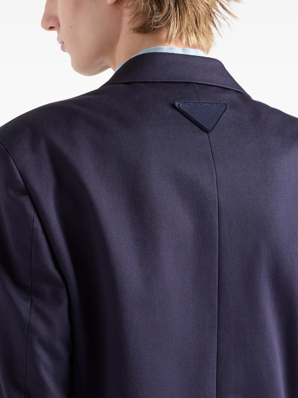 Prada Blazer met dubbele rij knopen Blauw