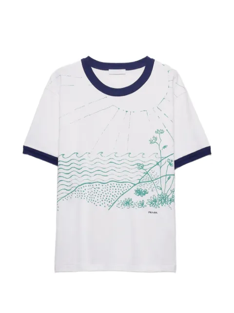 Prada T-shirt med tryk