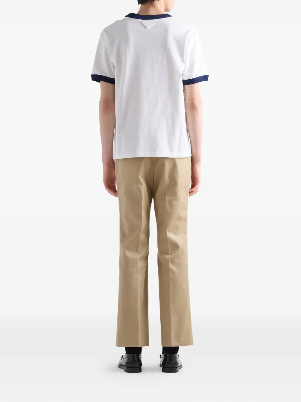 Prada T-shirt Mit Print In White
