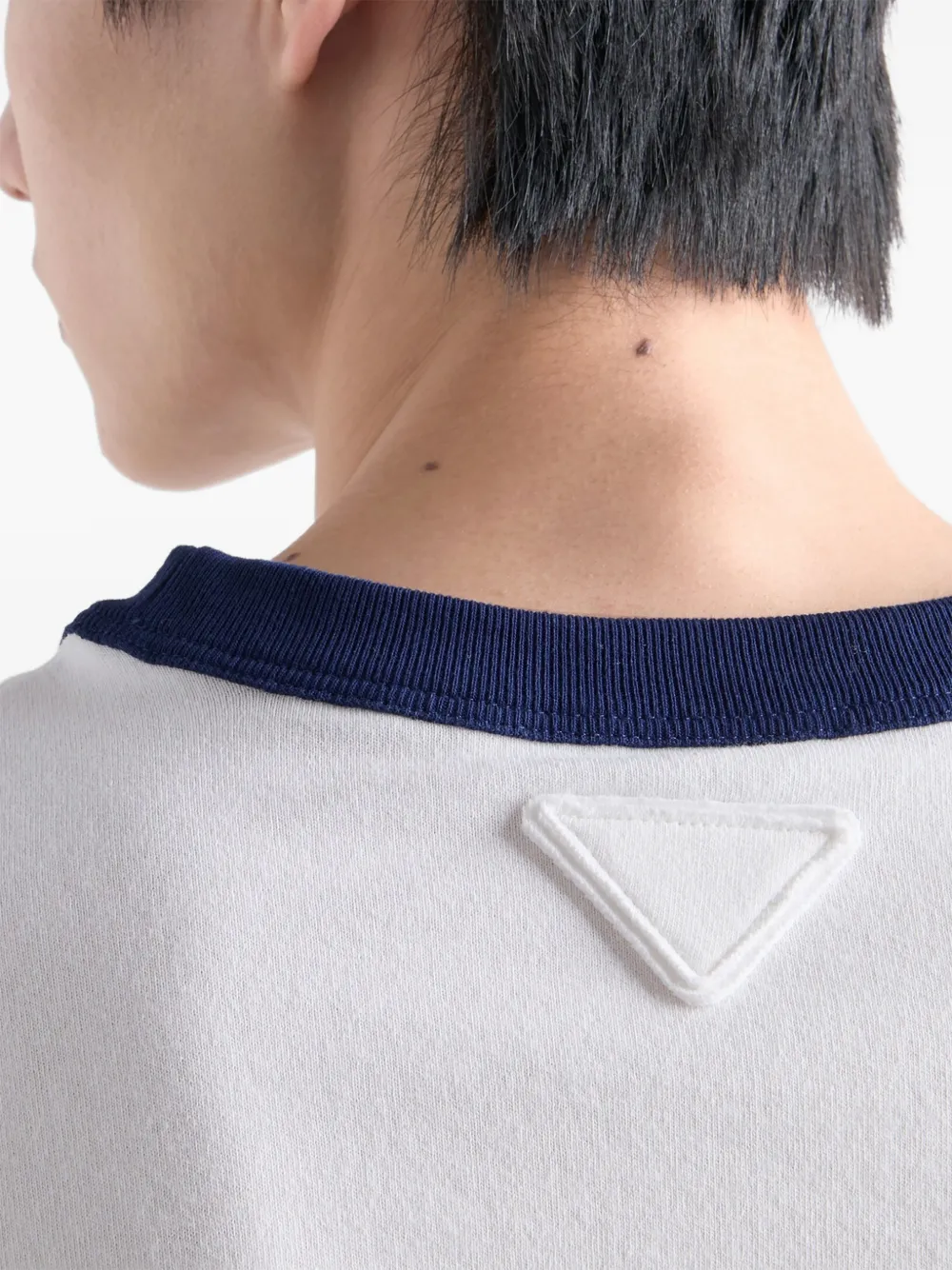 Prada T-shirt Mit Print In White