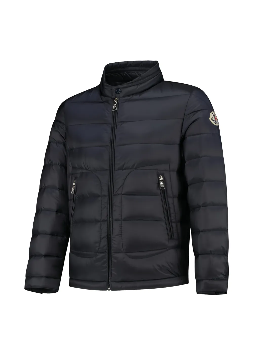  Moncler Enfant Zip-up Quilted Coat - Blue 
