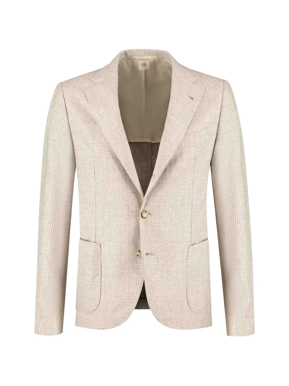 Luigi Borrelli check-print blazer - Toni neutri