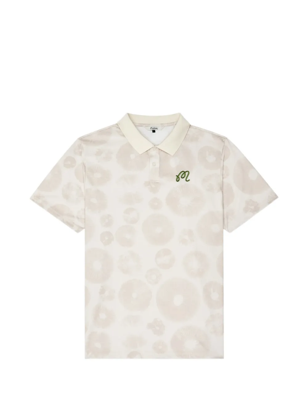Malbon Golf Fairway Foraging mushroom print polo shirt - Toni neutri