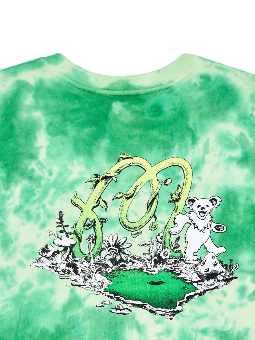 Malbon Golf Grateful Dead Range tie-dye graphic sweatshirt - Groen