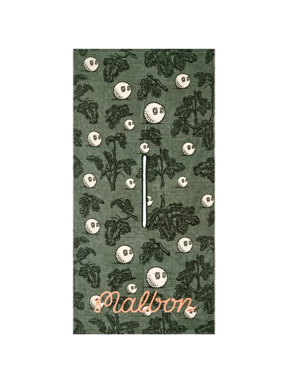 Malbon Golf Foraging Fairways botanical golf towel - Verde