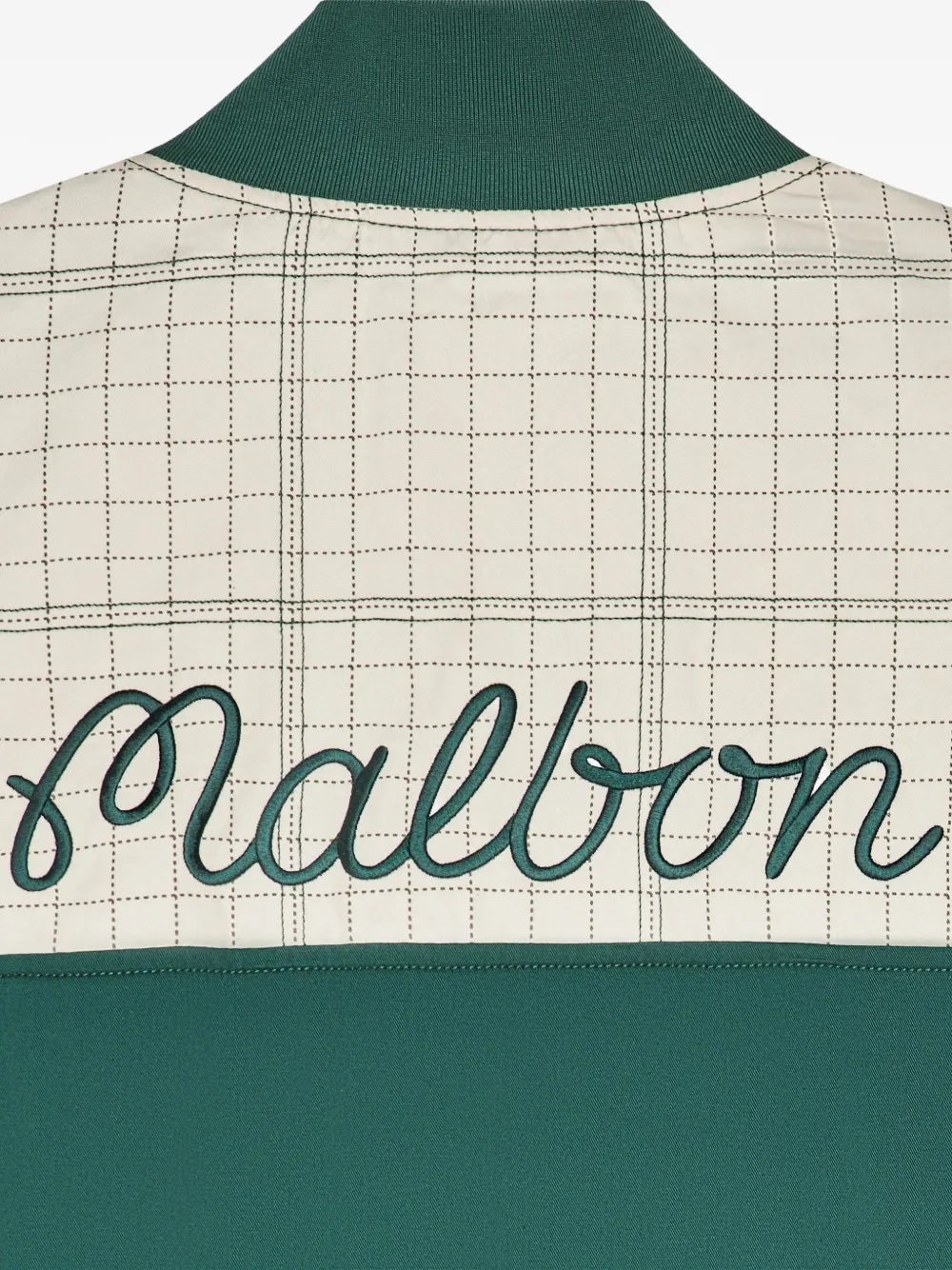 Malbon Golf Spruce quilted zip sweater - Groen