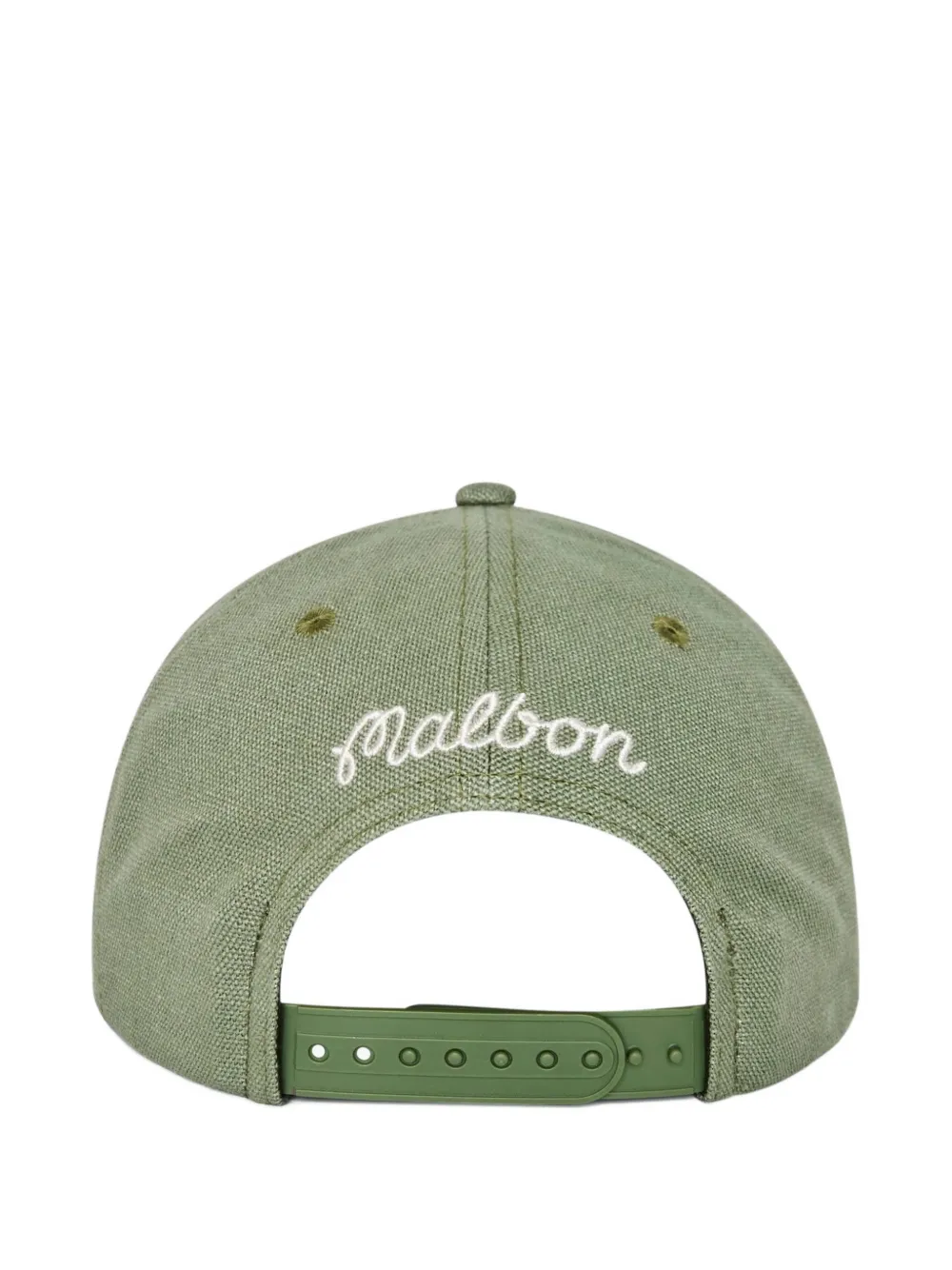 Malbon Golf Foraging Fairways embroidered snapback cap - Groen
