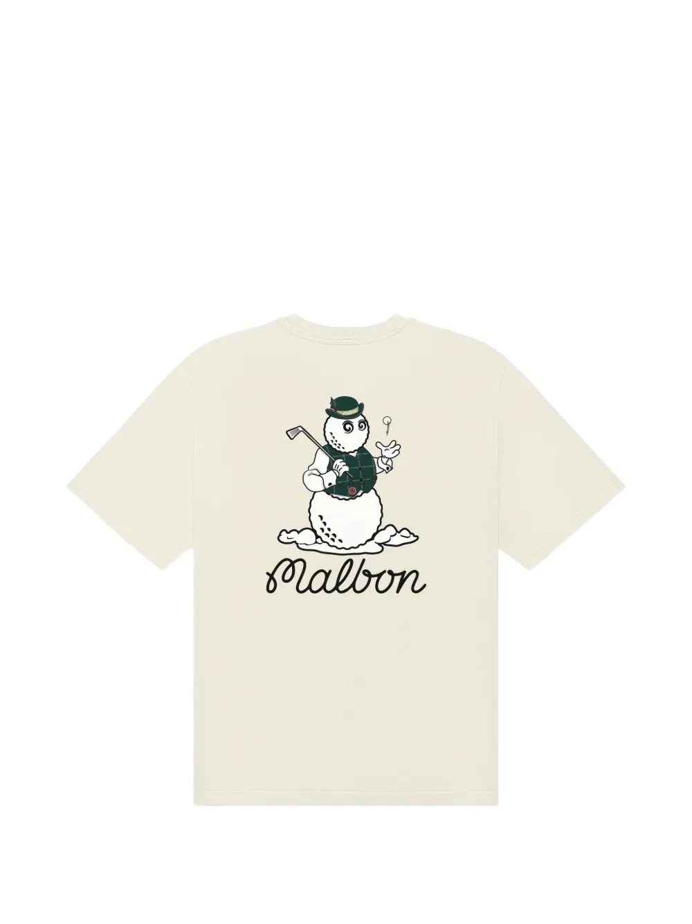 Malbon Golf Bermuda Brumal Buckets embroidered T-shirt - Beige