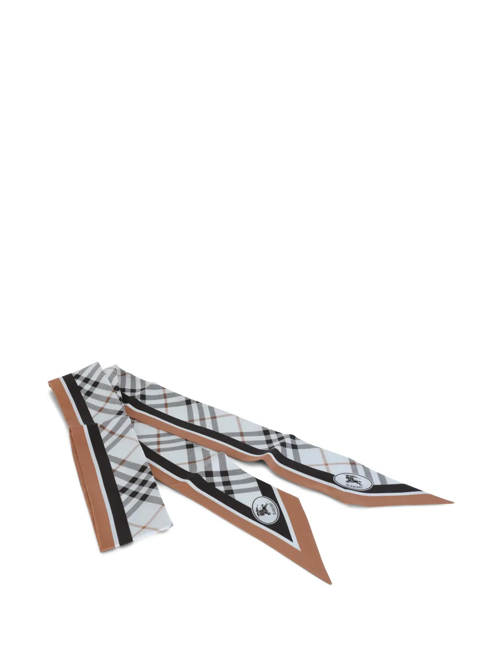 Burberry checked scarf - Bianco