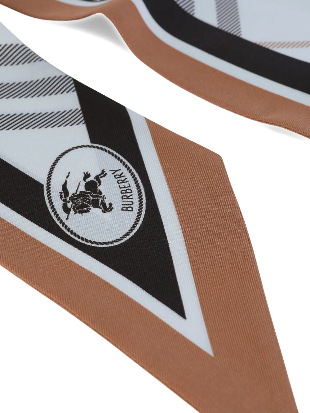 Burberry checked scarf - Wit