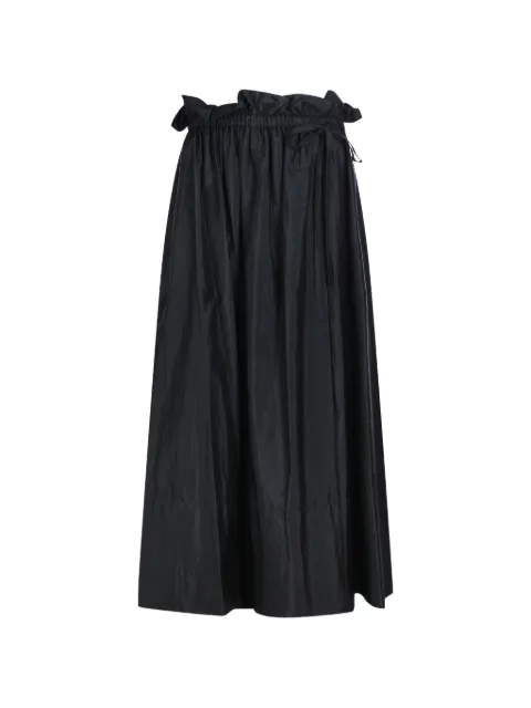 Jil Sander falda midi con volantes y cordones en la pretina