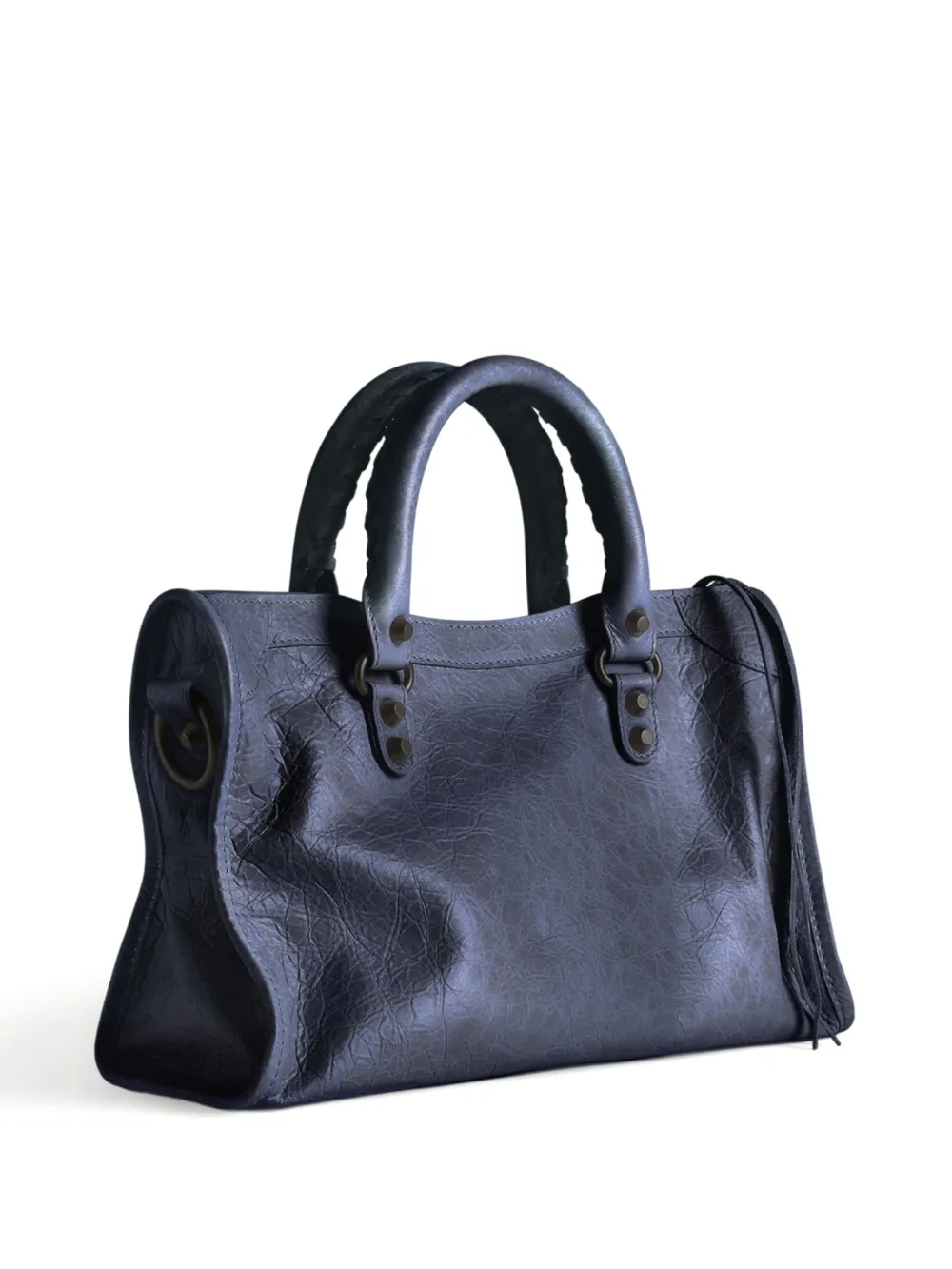 Balenciaga Le City tas met rits Blauw