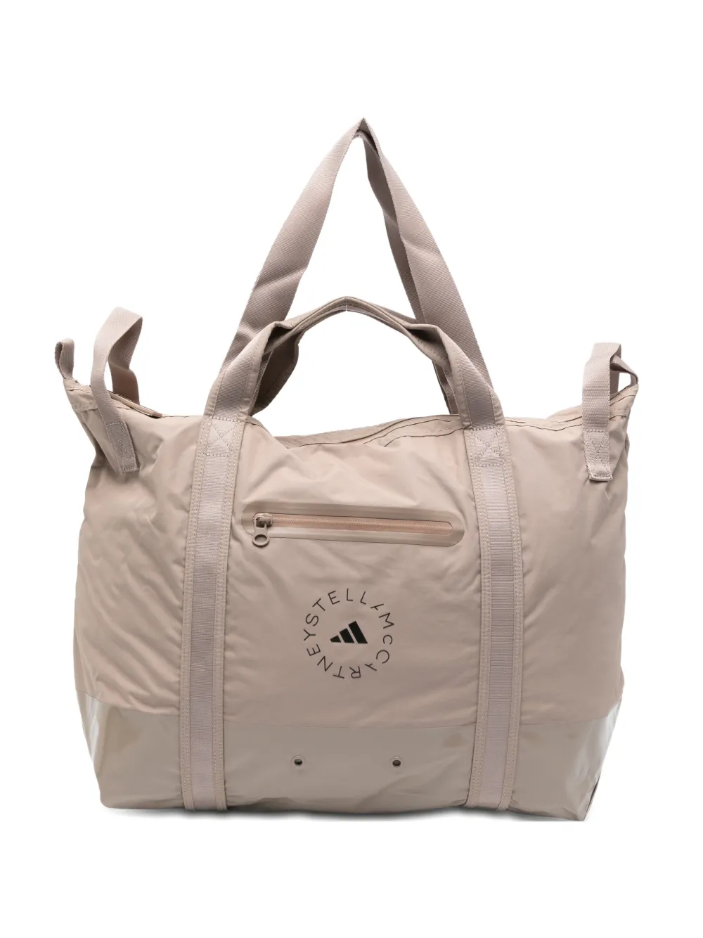 adidas by Stella McCartney logo zip tote bag - Grigio