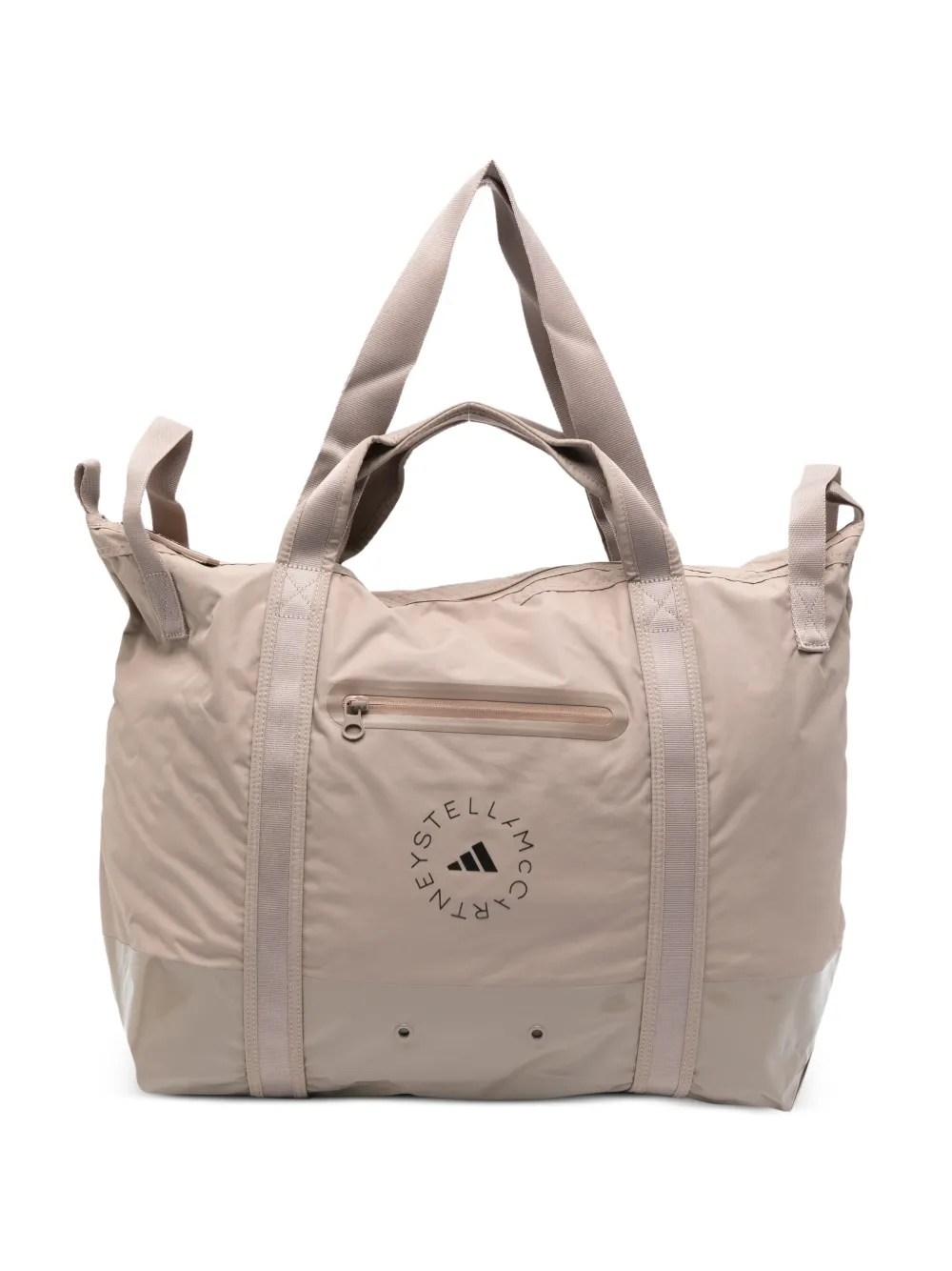 adidas by Stella McCartney logo zip tote bag - Grigio