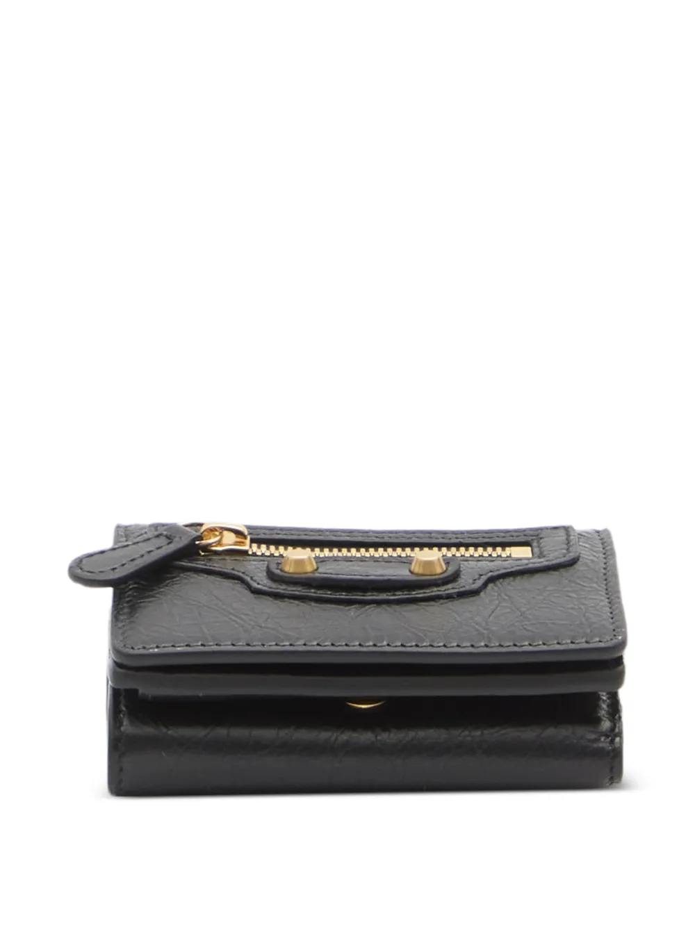 Balenciaga City kleine portemonnee met rits Zwart