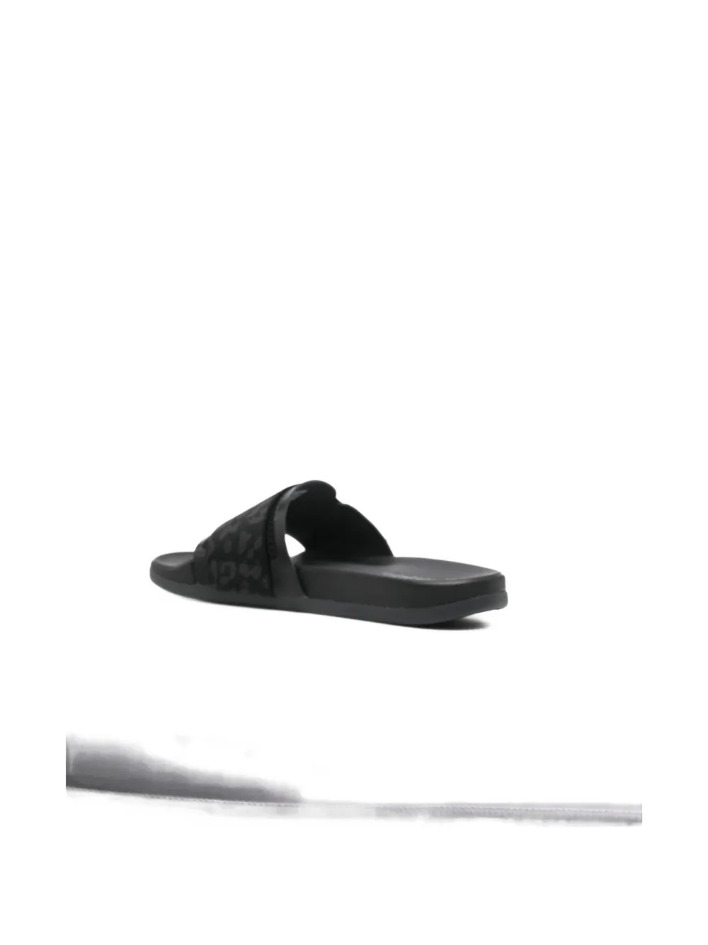 adidas by Stella McCartney Slippers met klittenband en logo Zwart