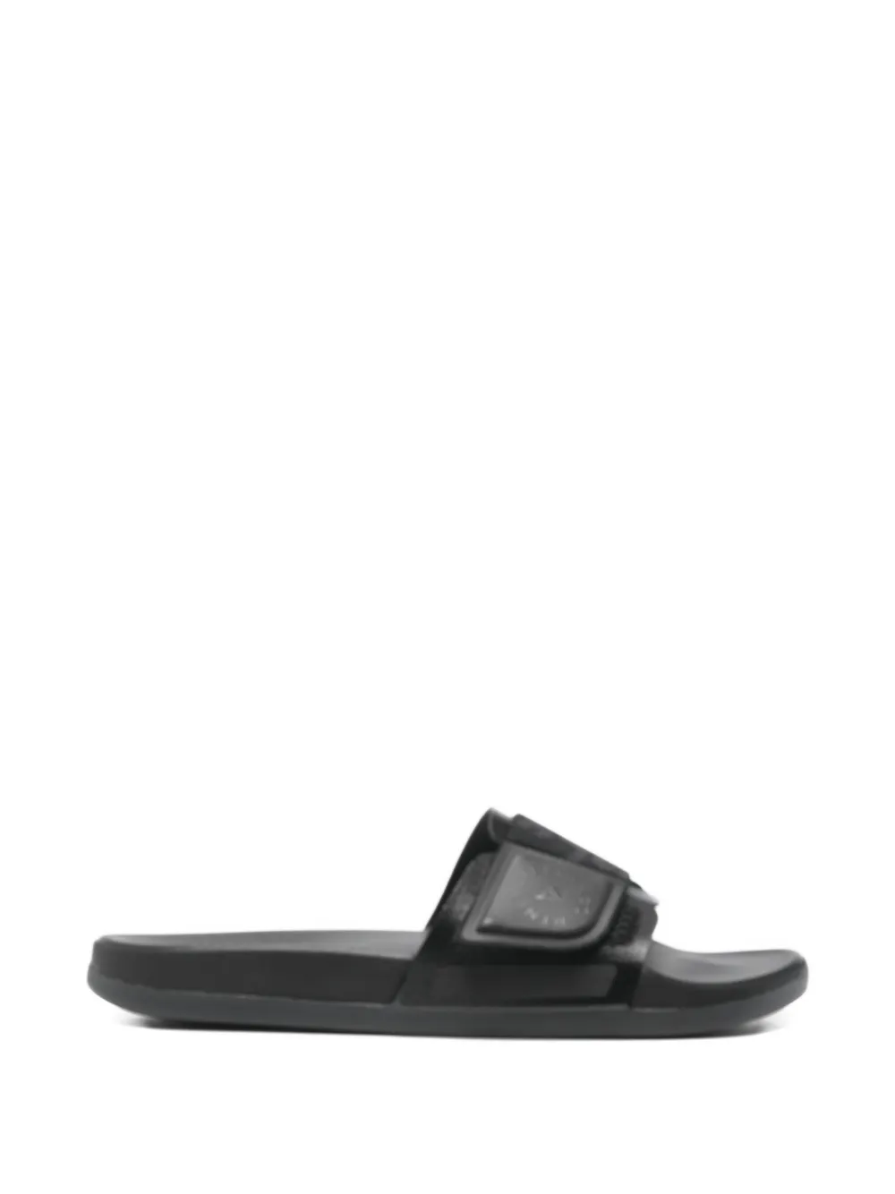 Adidas by Stella McCartney Slippers met klittenband en logo Zwart