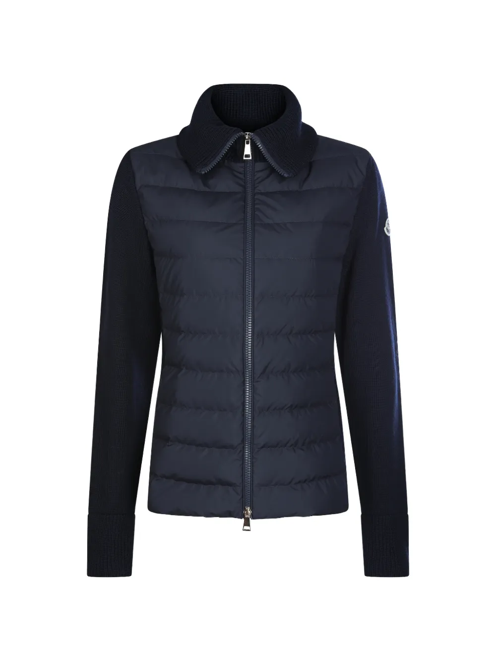 Moncler padded zip-up cardigan - Blu