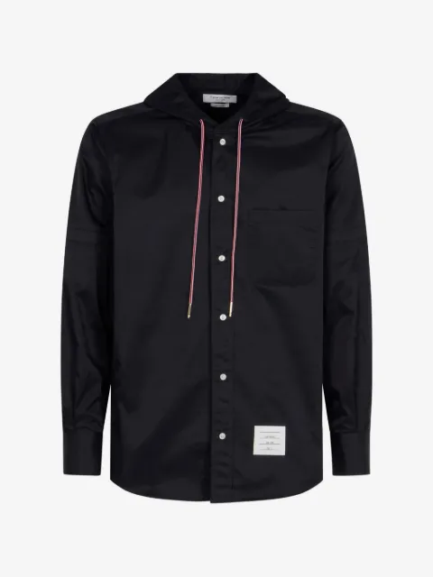 Thom Browne blue hooded jacket
