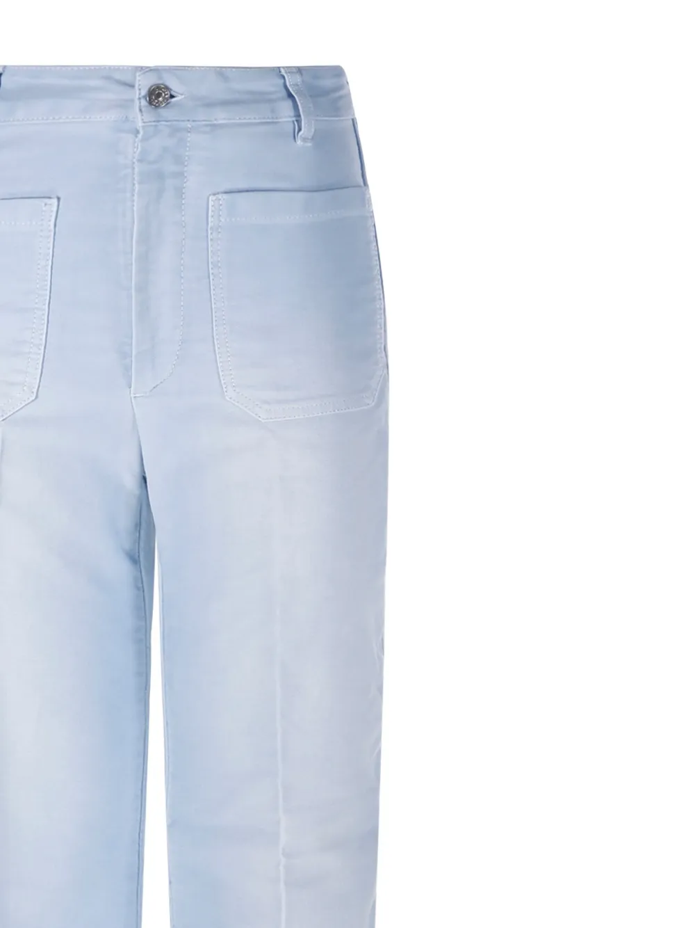 Victoria Beckham Patch-pocket Jeans In Blue