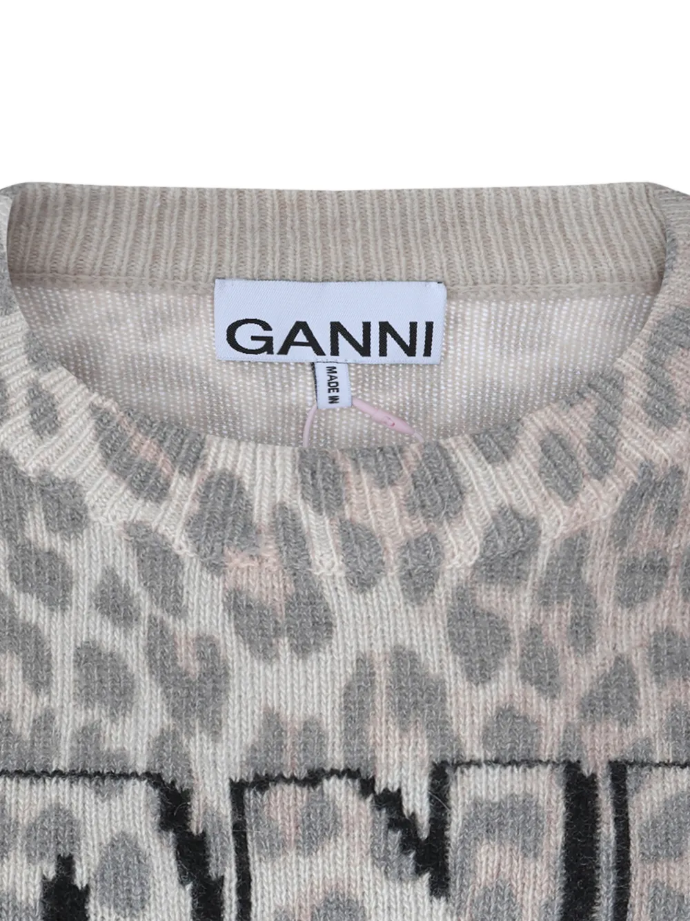  Ganni Leopard-patterned Sweater - Brown 