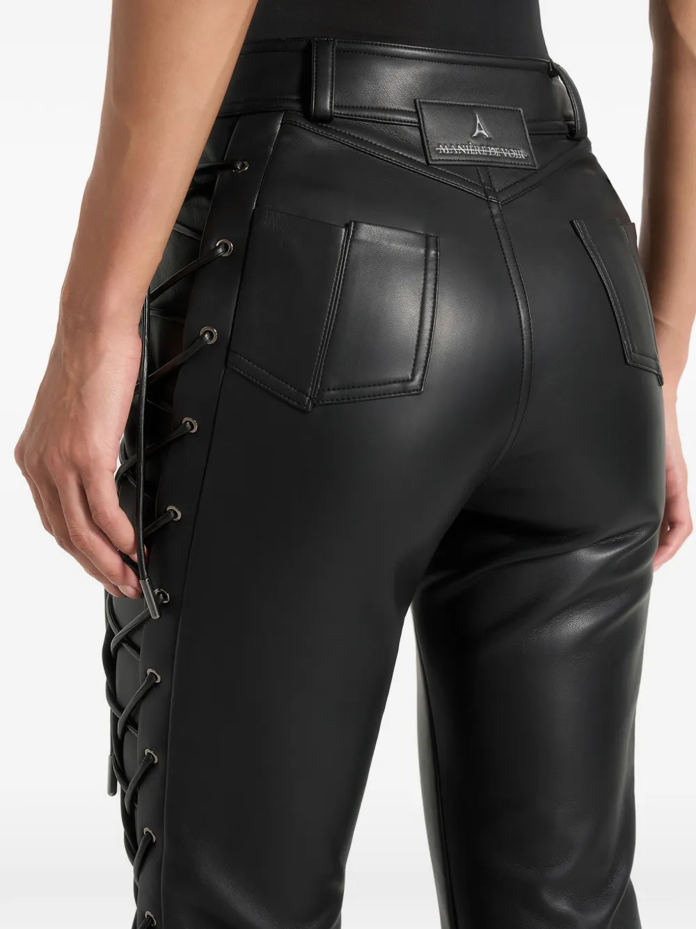 Ambre Lace-Up Flared Trousers