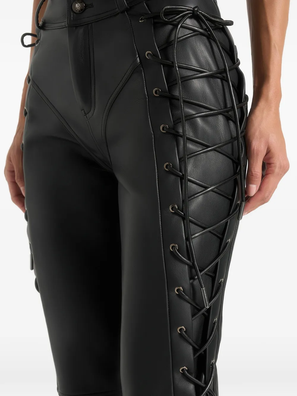 Ambre Lace-Up Flared Trousers