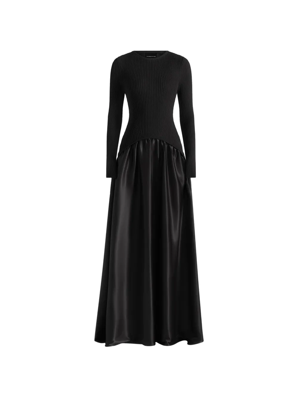 Manière De Voir Adeline panelled maxi dress - Nero