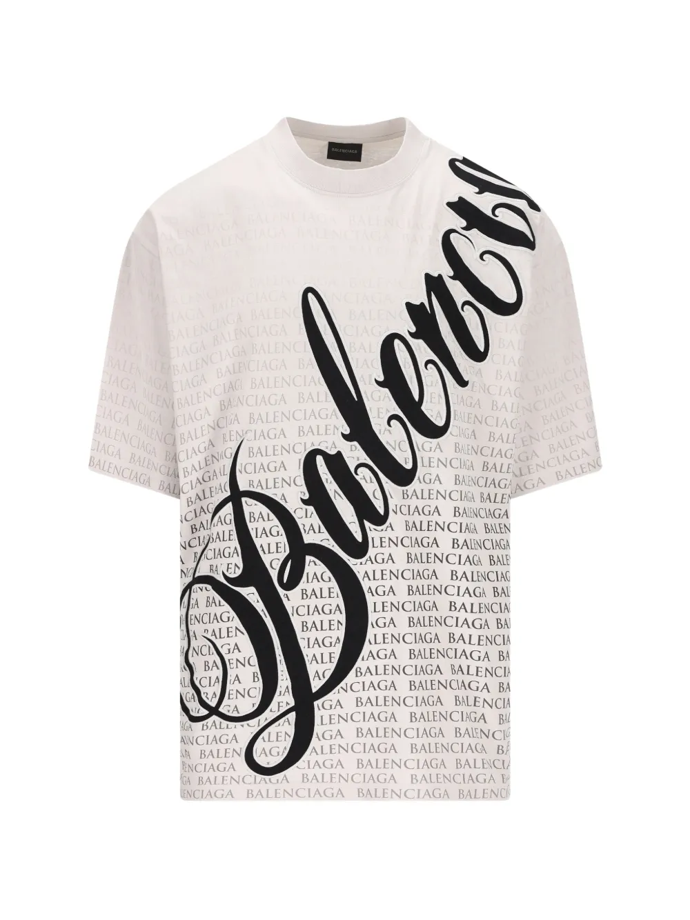 Balenciaga logo-lettering T-shirt - Bianco