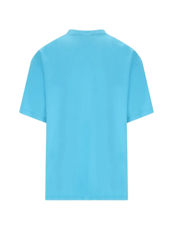Balenciaga Embroidered T-shirt | Blue | FARFETCH