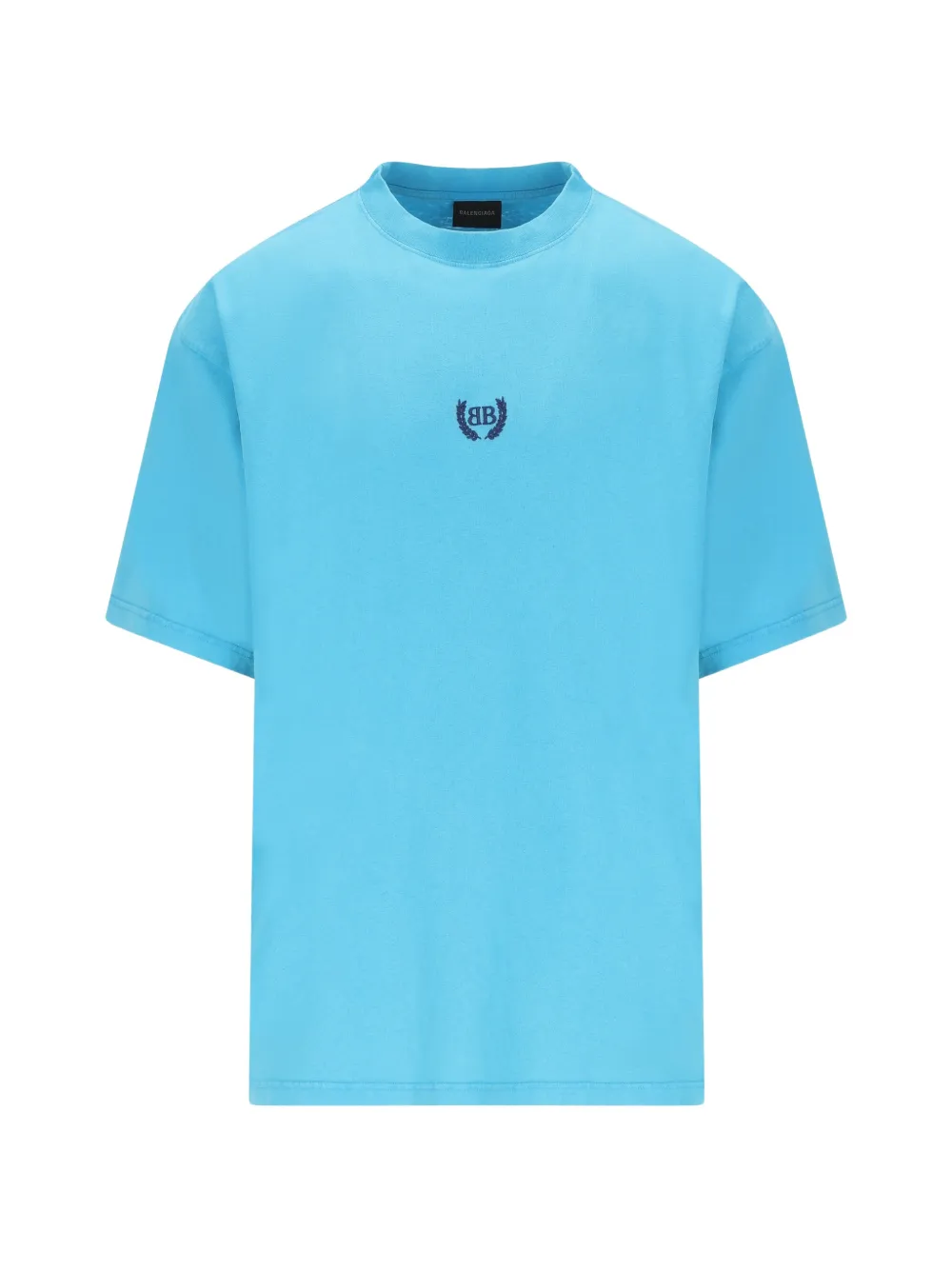 Balenciaga embroidered T-shirt - Blu