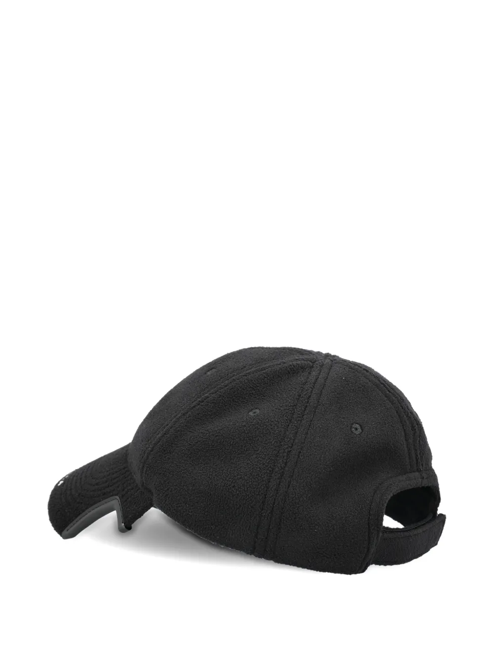 Balenciaga fleece baseball cap - Zwart