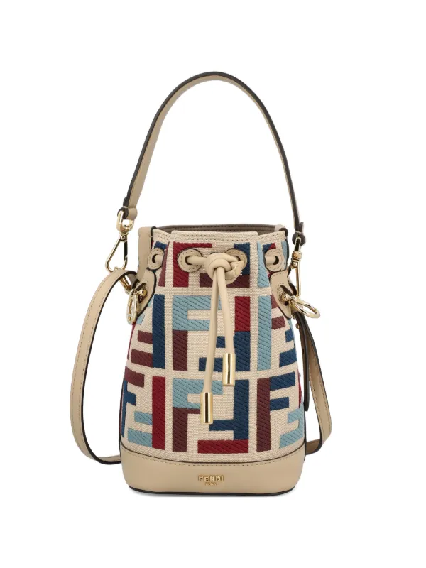 【美品】Fendi モントレゾール FENDI モン トレゾール モノグラムバケットバッグ | ニュートラル