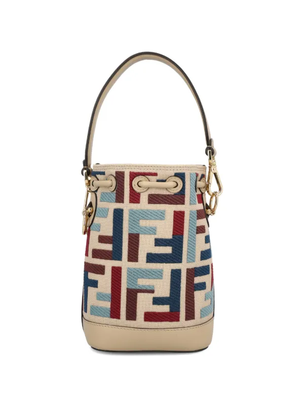 FENDI モントレゾール ハンドバッグ FENDI モン トレゾール モノグラムバケットバッグ | ニュートラル