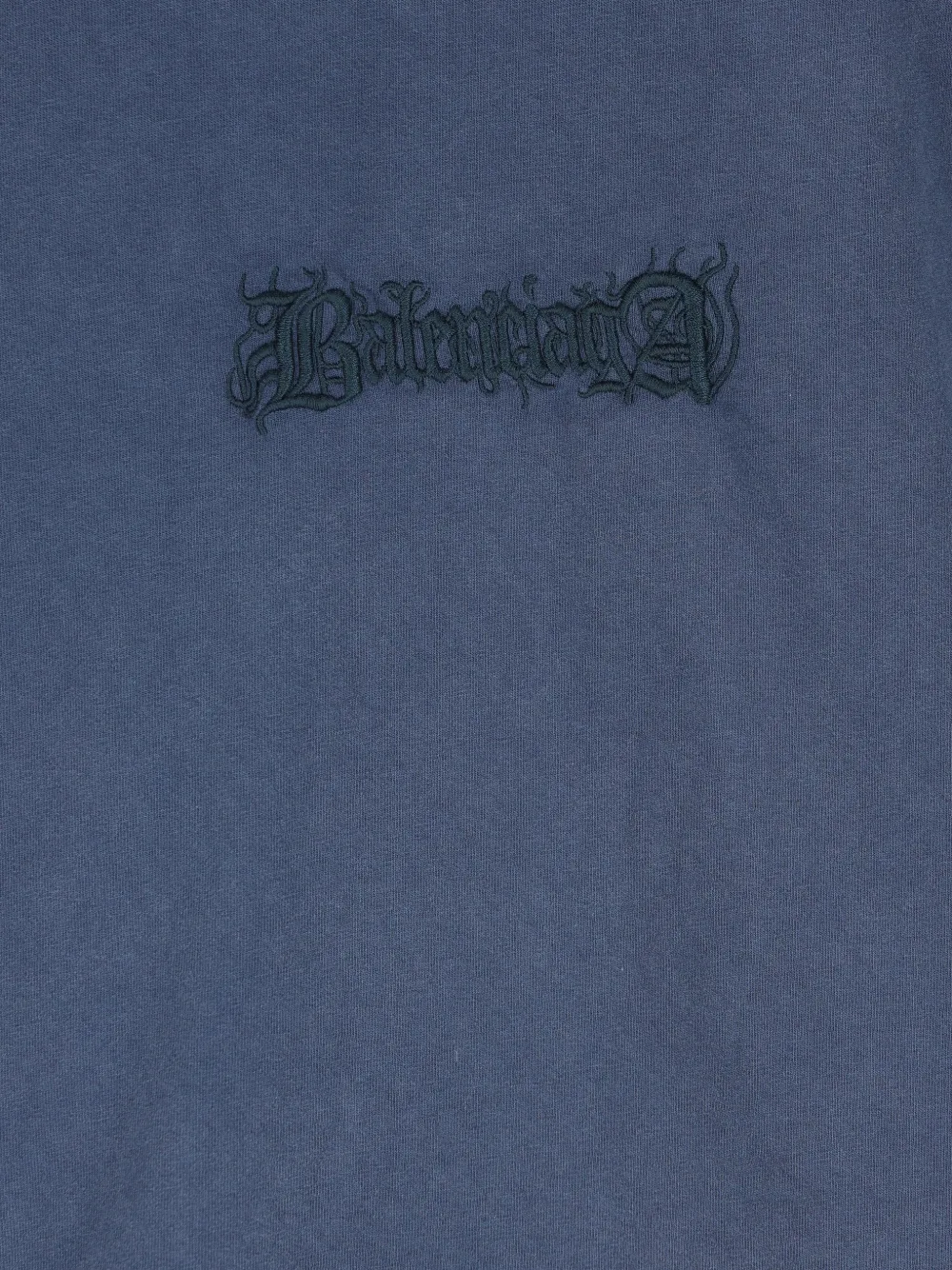 Balenciaga T-shirt met geborduurd logo Blauw