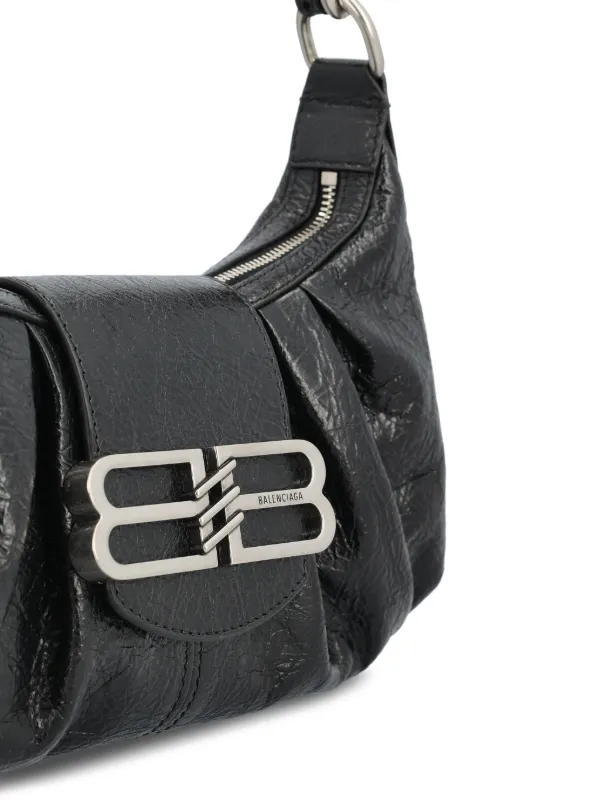 Balenciaga Small Pamela Shoulder Bag | Black | FARFETCH