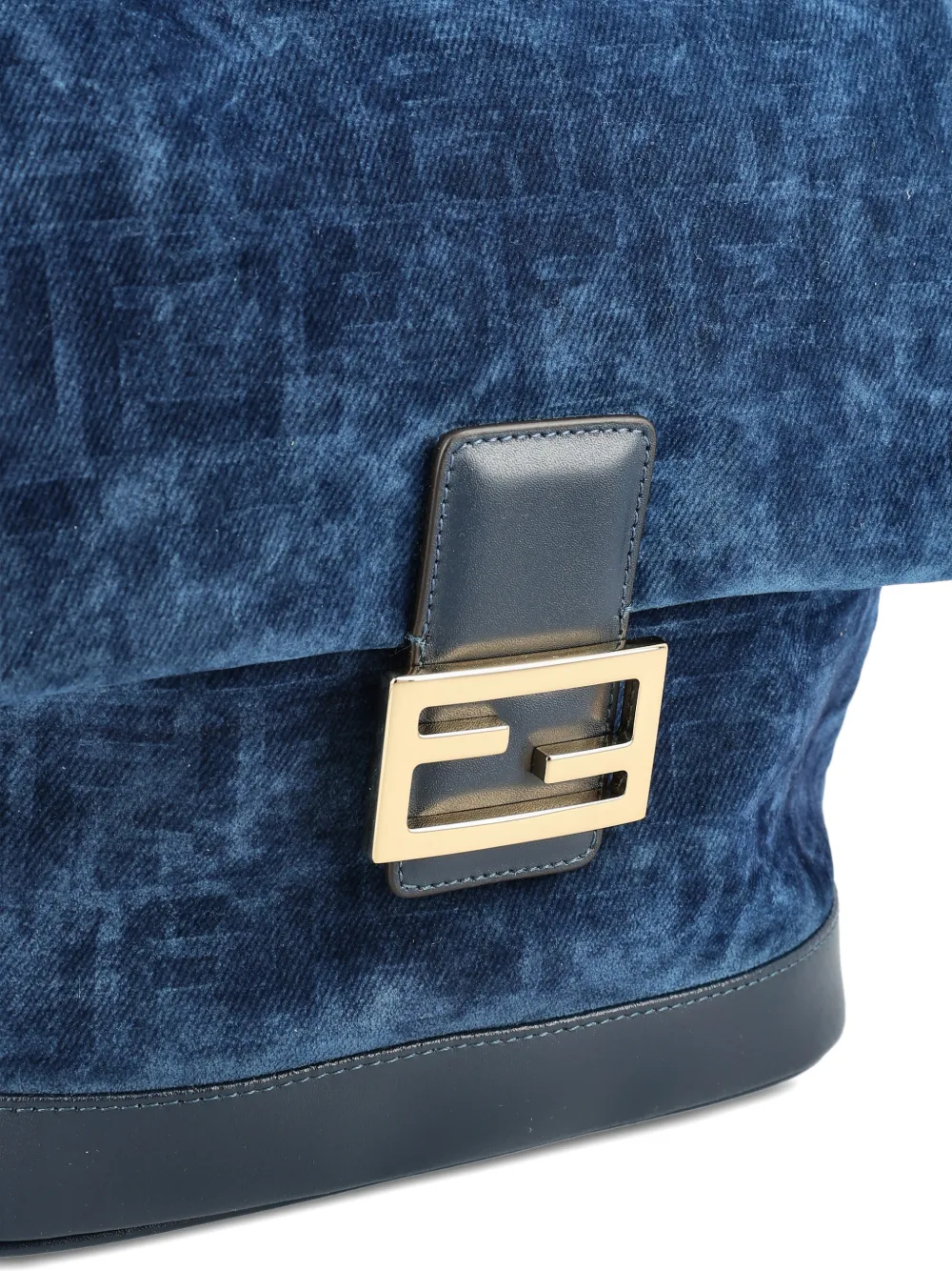 FENDI Rugzak met logoplakkaat Blauw