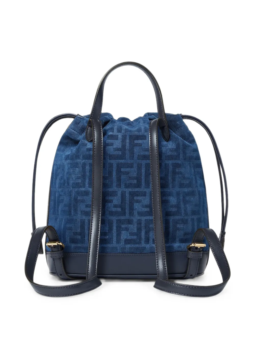 FENDI Rugzak met logoplakkaat Blauw