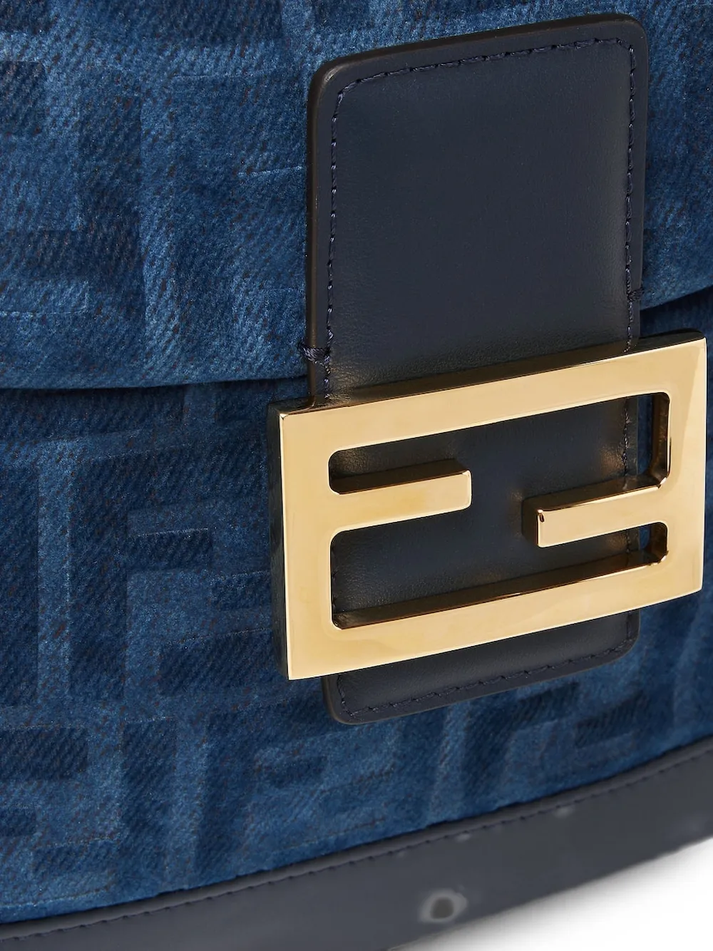 FENDI Rugzak met logoplakkaat Blauw