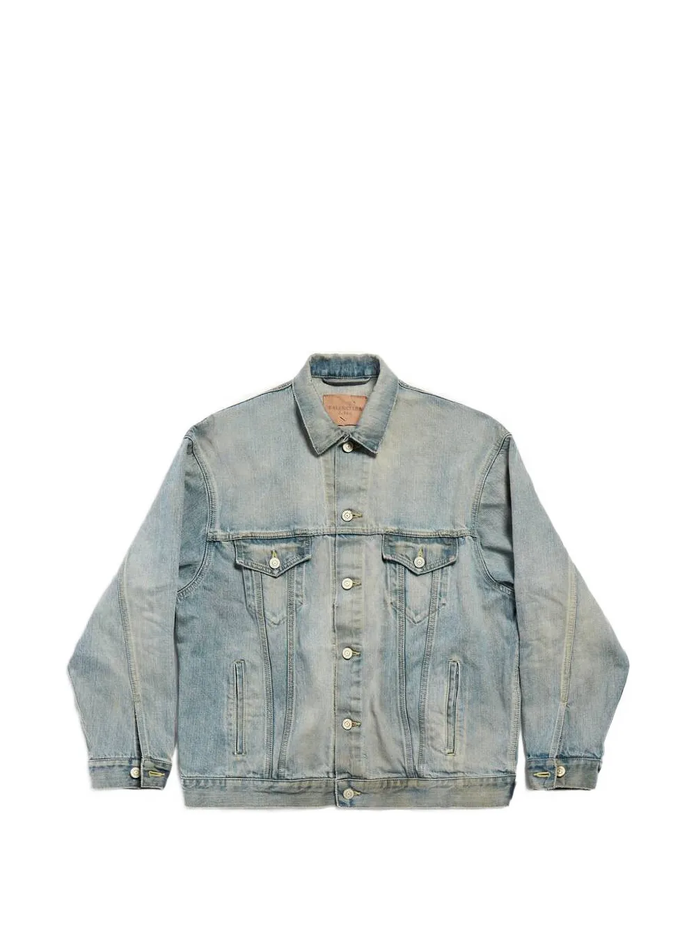 Balenciaga Denim jack Blauw
