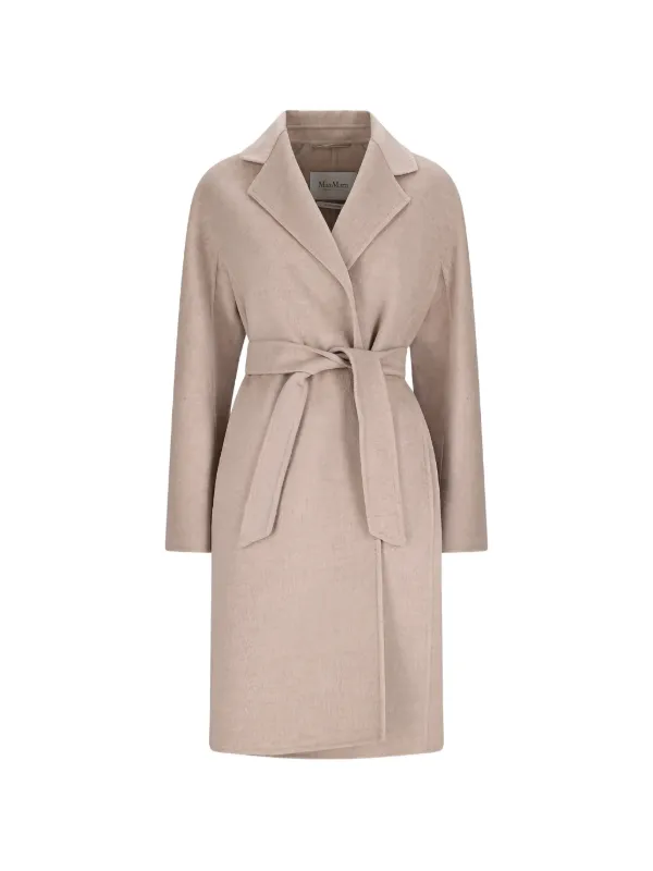 Max Mara Maceri ベルテッドコート | ニュートラル | FARFETCH JP