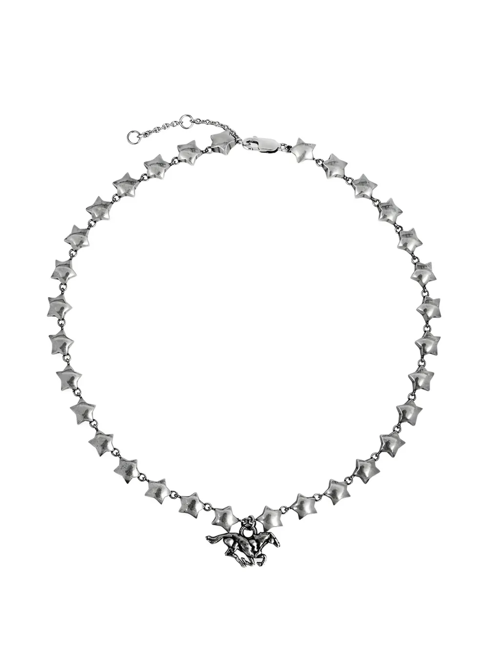 Twojeys Star Horse Precious Metals Necklace In Metallic