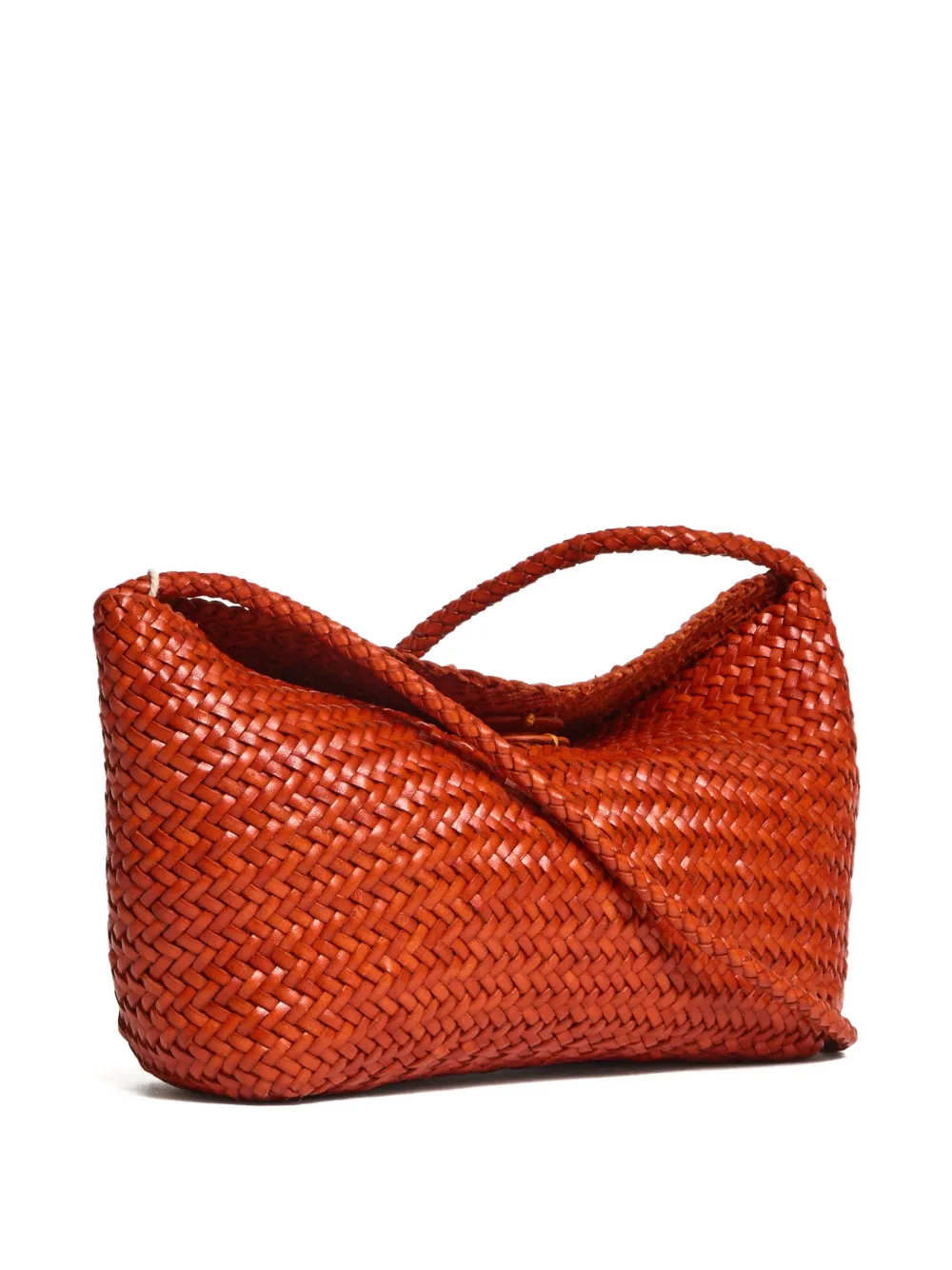  Dragon Diffusion Diagonal-pattern Foldover Shoulder Bag - Orange 
